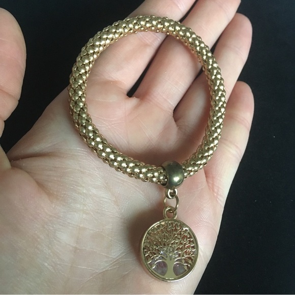 Tree of Life Golden Copper Tone Bracelet - Picture 2 of 7